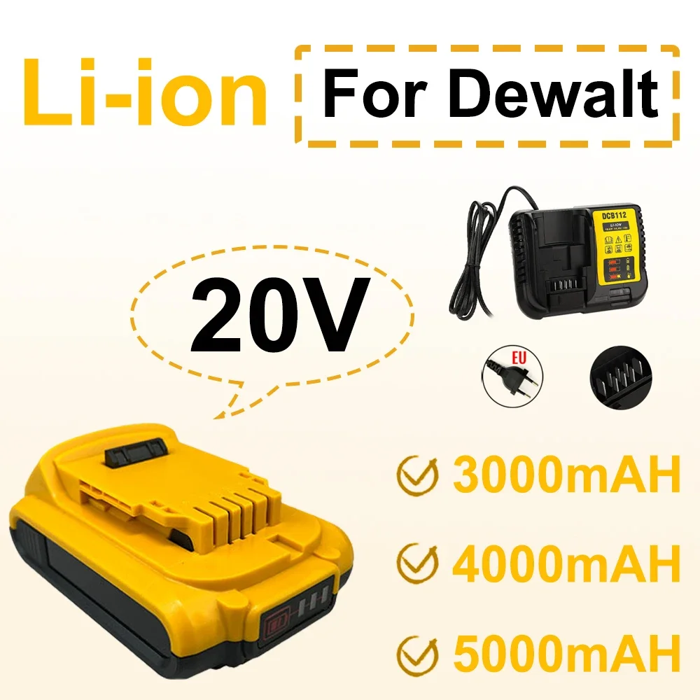 for Dewalt DCB203 20V 3.0/4.0/5.0Ah DCB200 Li-ion Rechargeable Power Tool Battery DCB181 DCB180 DCB200 DCB201 DCB201-2
for Dewalt DCB203 20V 3.0/4.0/5.0Ah DCB200 Li-ion Rechargeable Power Tool Battery DCB181 DCB180 DCB200 DCB201 DCB201-2