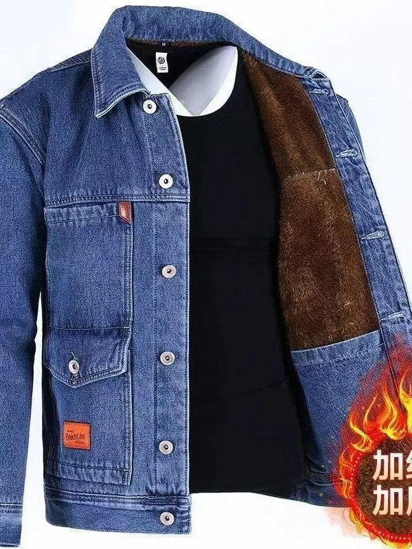 Утепленная мужская джинсовая куртка на флисовой подкладке: теплая, ветрозащитная, зимняя, свободного кроя, модная, городская, для путешествий
Утепленная мужская джинсовая куртка на флисовой подкладке: теплая, ветрозащитная, зимняя, свободного кроя, модная, городская, для путешествий