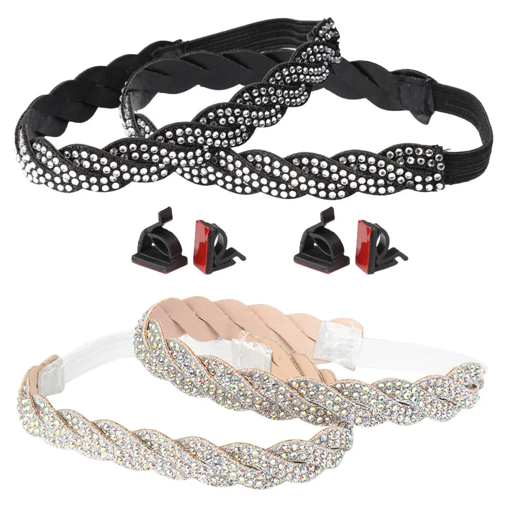 4Pcs Replacement Heel Straps for High Heels Adjustable Anti-Slip Shoe Bands Fix Loose Pumps Elegant Rhinestone Decor Women
4Pcs Replacement Heel Straps for High Heels Adjustable Anti-Slip Shoe Bands Fix Loose Pumps Elegant Rhinestone Decor Women