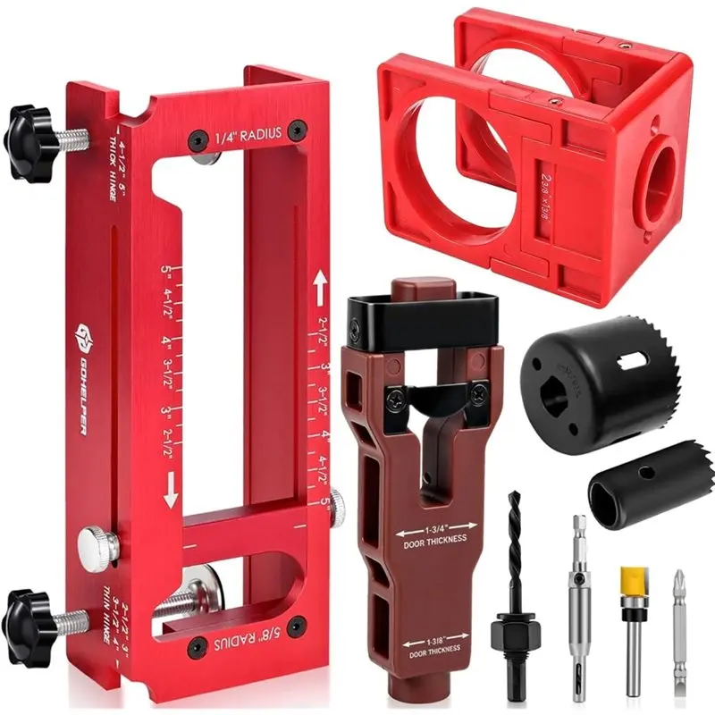 A93Z Door Hinge Jig, Aluminum Alloy Door Hinge Template Kit For Router, Adjustable Mortise Jig Fits Door Hinges
A93Z Door Hinge Jig, Aluminum Alloy Door Hinge Template Kit For Router, Adjustable Mortise Jig Fits Door Hinges