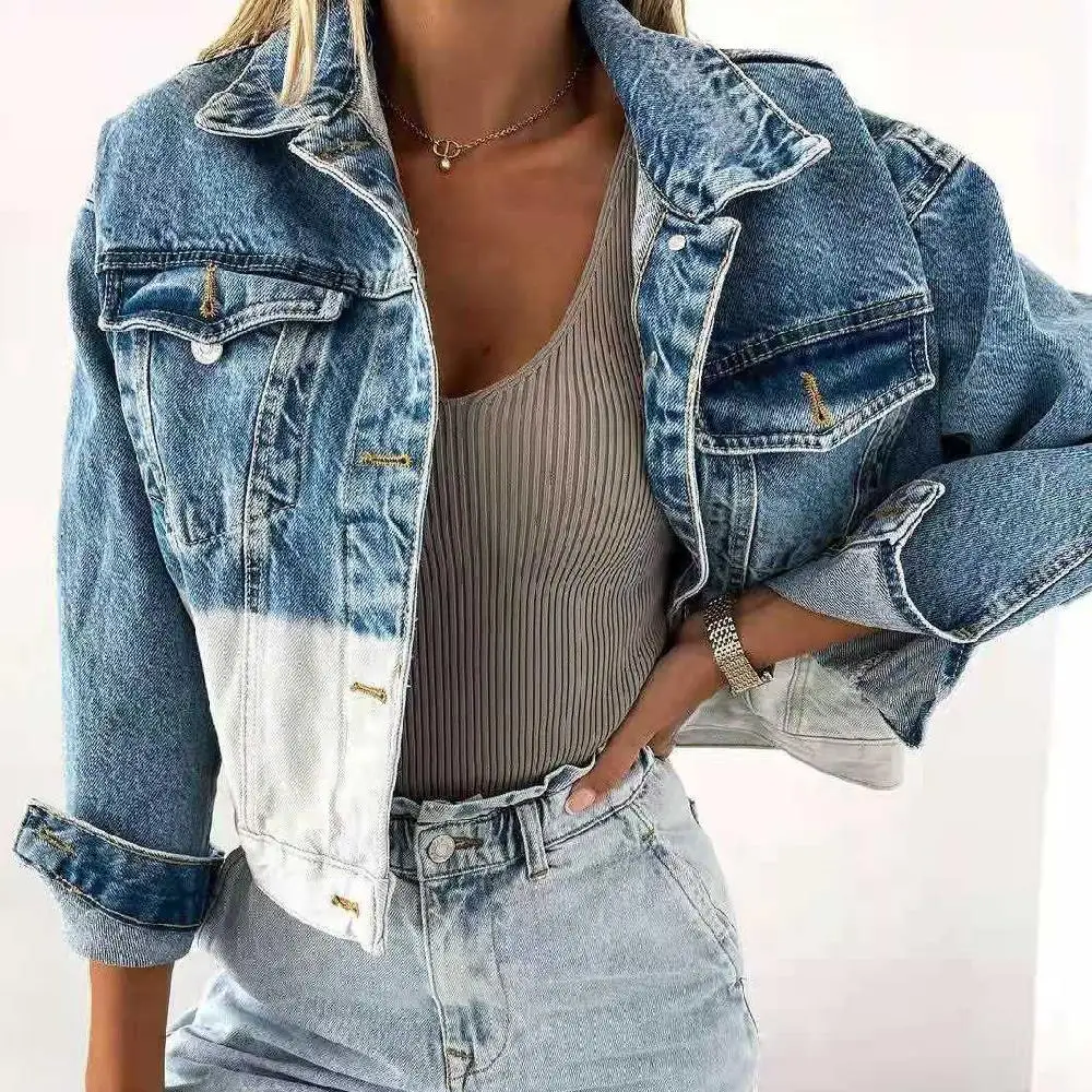 New Autumn Fashion Women Denim Jacket Full Sleeve Loose Button Short Lapel Wild Casual 2022 Fast Delivery
New Autumn Fashion Women Denim Jacket Full Sleeve Loose Button Short Lapel Wild Casual 2022 Fast Delivery