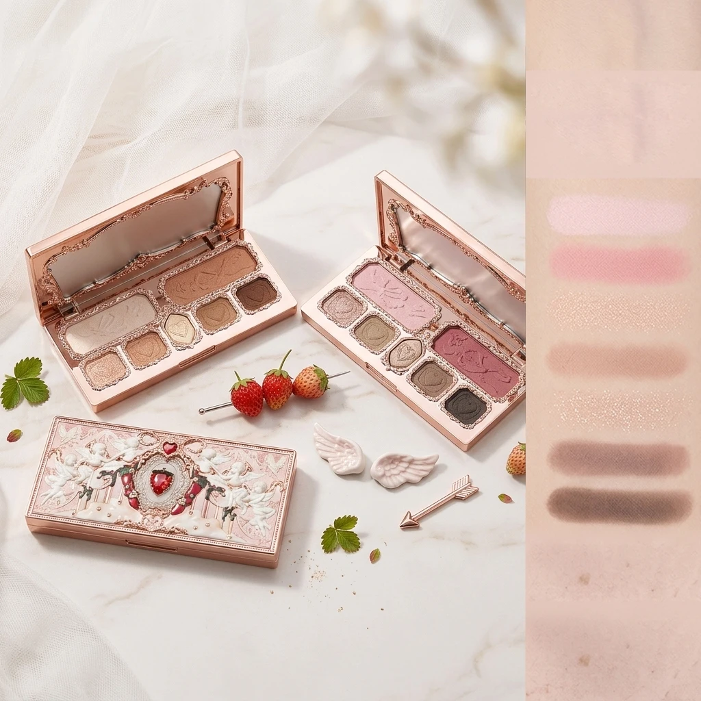 Flower Knows Strawberry Cupid Makeup Palette Pink 5 Matte 2 Shimmer Shades Long Lasting Waterproof Blush Eyeshadow Palette
Flower Knows Strawberry Cupid Makeup Palette Pink 5 Matte 2 Shimmer Shades Long Lasting Waterproof Blush Eyeshadow Palette