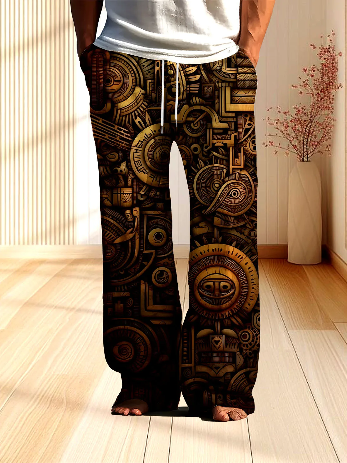 Новые мужские брюки с 3D цифровым принтом, быстросохнущие и не выцветающие, удобные и свободные повседневные брюки для домашнего использования.
Новые мужские брюки с 3D цифровым принтом, быстросохнущие и не выцветающие, удобные и свободные повседневные брюки для домашнего использования.