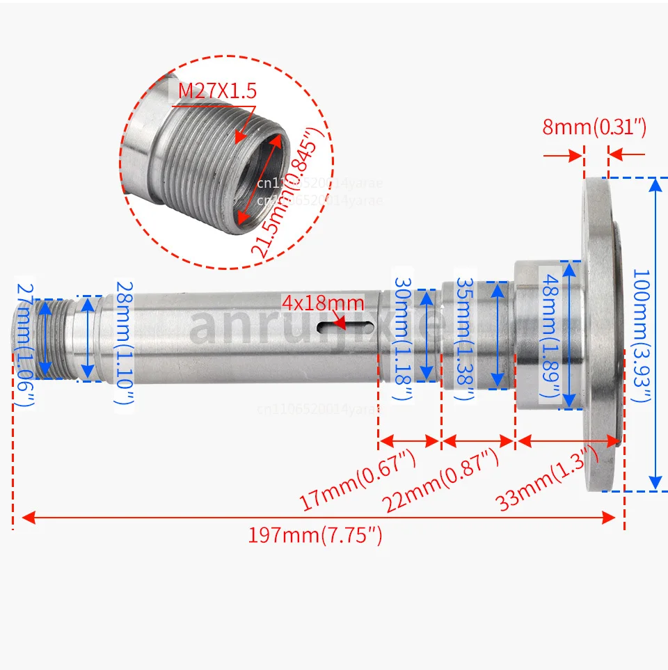 Шпиндель с фланцем патрона 100 мм для запчастей для токарных станков SIEG SC4 MT3 #
Шпиндель с фланцем патрона 100 мм для запчастей для токарных станков SIEG SC4 MT3 #