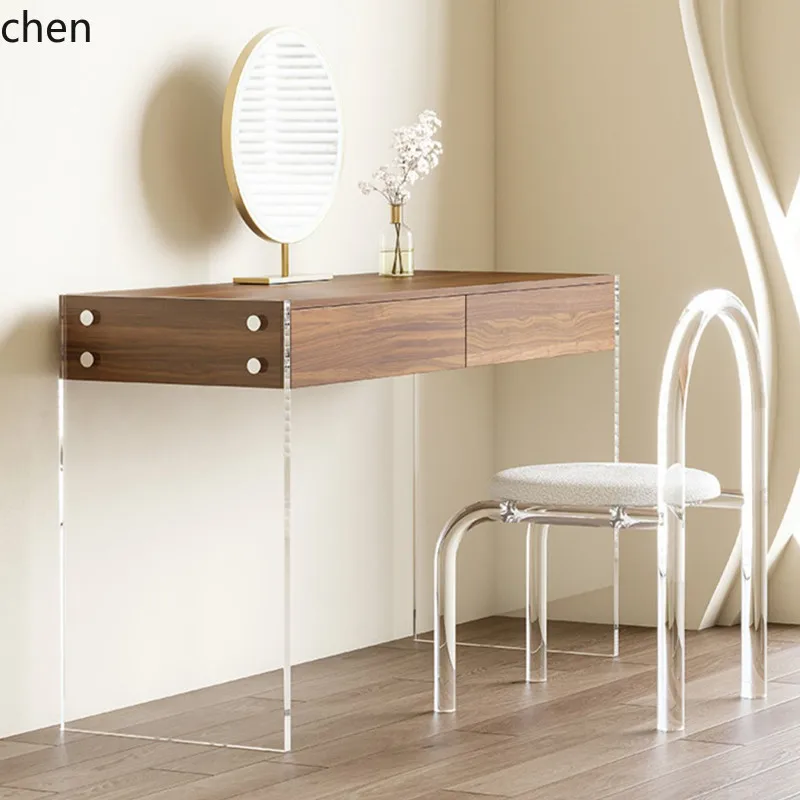 HTT wabi-sabi wind acrylic suspended solid wood dresser bedroom small multi-functional Internet celebrity makeup table
HTT wabi-sabi wind acrylic suspended solid wood dresser bedroom small multi-functional Internet celebrity makeup table
