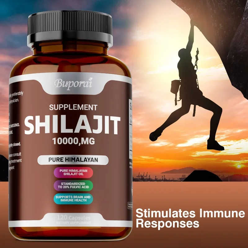 Pure Himalayan Shilajit Capsule - Supports Brain Function,Reduce Fatigue,Metabolism,Increases Muscle Mass,Improves Energy Levels
Pure Himalayan Shilajit Capsule - Supports Brain Function,Reduce Fatigue,Metabolism,Increases Muscle Mass,Improves Energy Levels