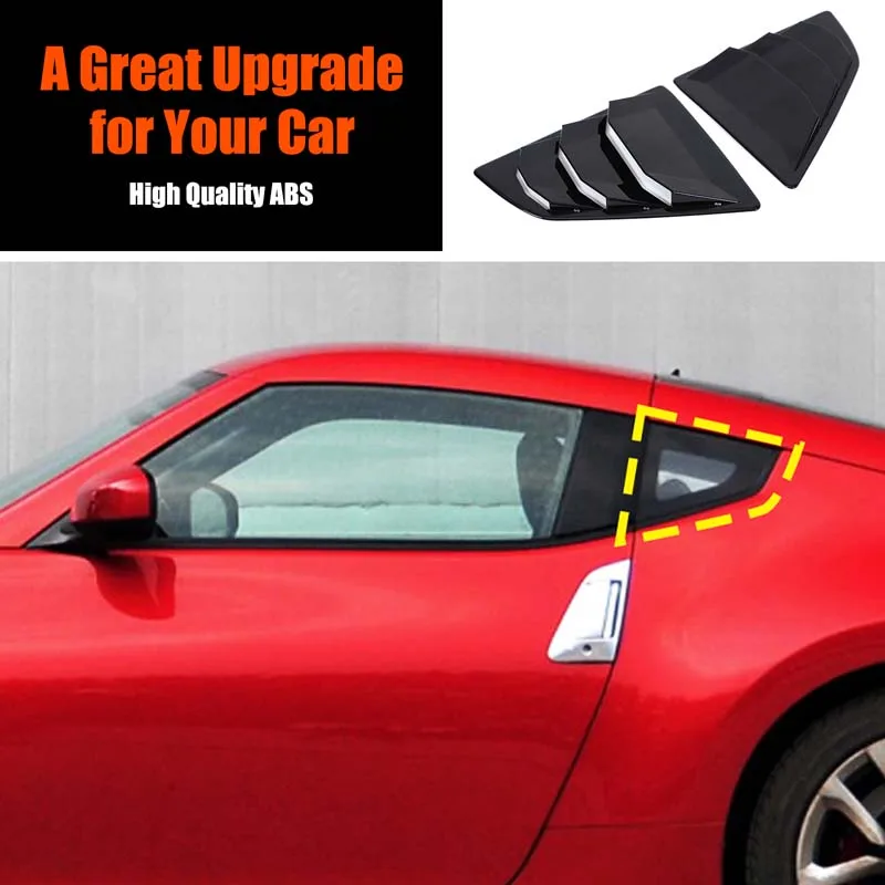 For Nissan 370Z 2009-2020 car rear triangle window exterior modification accessories ABS black rear window glass louver
For Nissan 370Z 2009-2020 car rear triangle window exterior modification accessories ABS black rear window glass louver