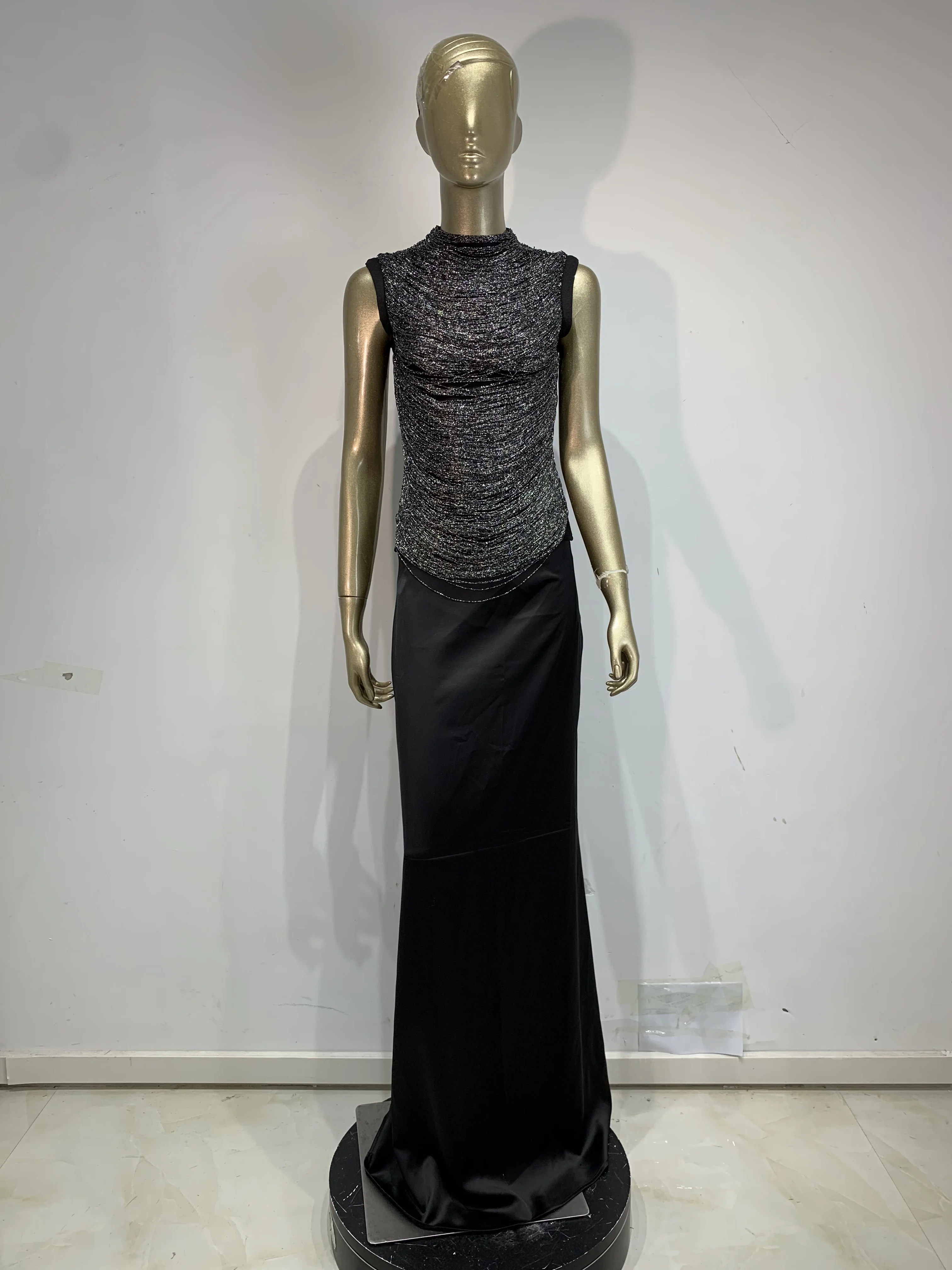 Women Sexy Sleeveless Two Piece Set Elegant Bandage Tassel Top Long Skirt Evening Party Luxury Birthday Cocktail Dress
Women Sexy Sleeveless Two Piece Set Elegant Bandage Tassel Top Long Skirt Evening Party Luxury Birthday Cocktail Dress