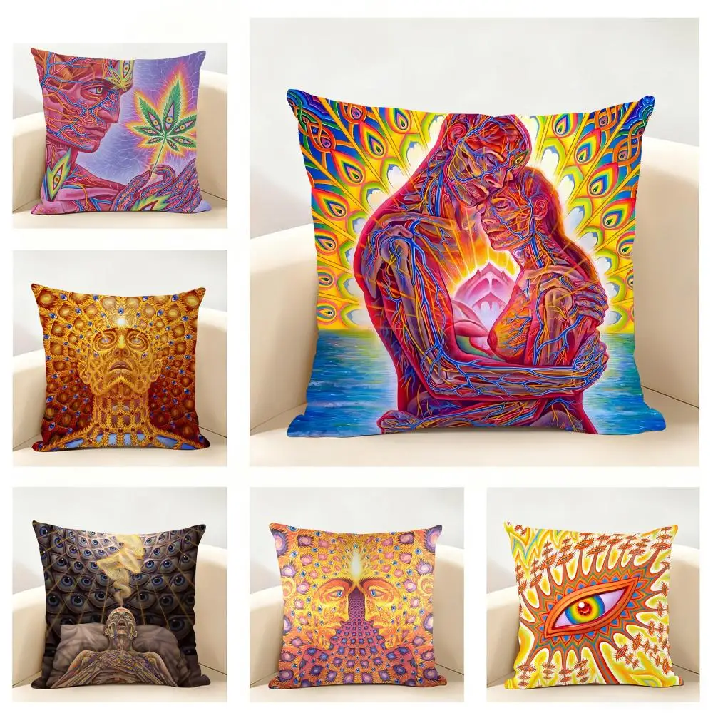 Art A-Alex Grey Trippy Psychedelic Cushion Cover Linen Pillowcase Soft for Sofa Bed Home Room Decor
Art A-Alex Grey Trippy Psychedelic Cushion Cover Linen Pillowcase Soft for Sofa Bed Home Room Decor