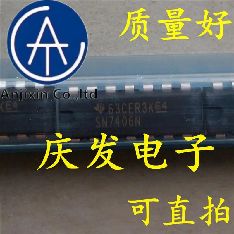 10 шт., 100% оригинальные новые фонарики silkscreen SN7406N 7406 in-line DIP14, буферная линия драйвера
10 шт., 100% оригинальные новые фонарики silkscreen SN7406N 7406 in-line DIP14, буферная линия драйвера