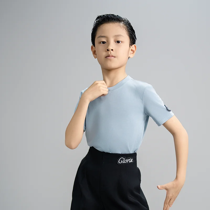 Latin Dance Costume Boys Cha Cha Tango Dance Clothing Performance Practice Clothes Children Short Sleeves Dancing Tops XH2936
Latin Dance Costume Boys Cha Cha Tango Dance Clothing Performance Practice Clothes Children Short Sleeves Dancing Tops XH2936