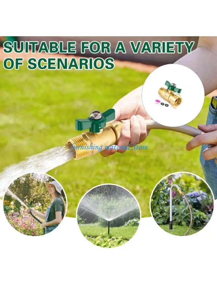 Y5GD Corrosions Resistant Brass Shut Off Valves With Fitting Ergonomic Thickened Handle Garden Hose Outlet Valves
Y5GD Corrosions Resistant Brass Shut Off Valves With Fitting Ergonomic Thickened Handle Garden Hose Outlet Valves