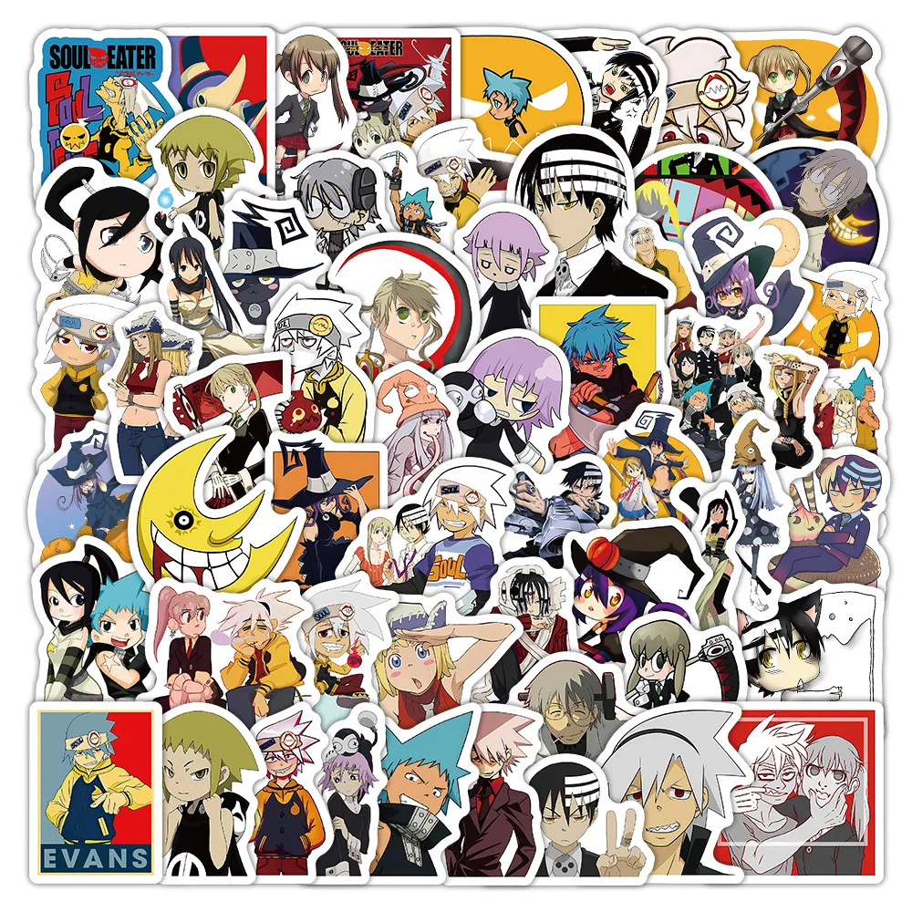 100PCS Soul Eater Anime Graffiti Stickers Decoration Luggage Phone Guitar Fridge Scraphbook Waterproof Sticker Classic Kid Toys
100PCS Soul Eater Anime Graffiti Stickers Decoration Luggage Phone Guitar Fridge Scraphbook Waterproof Sticker Classic Kid Toys