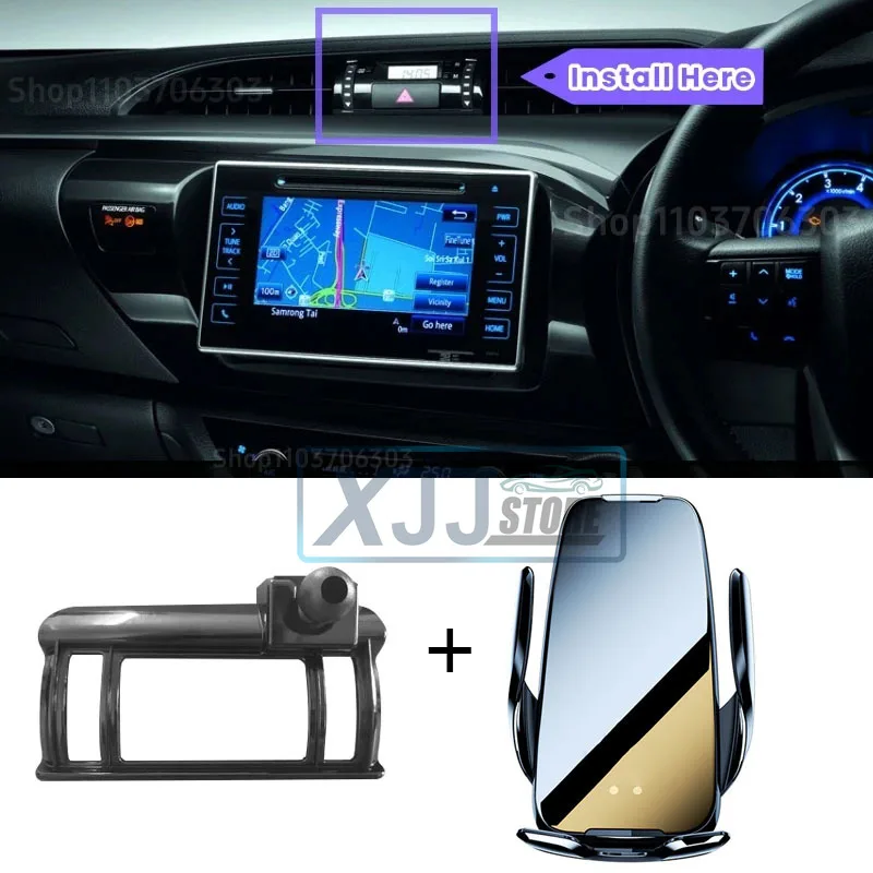 Fit for Toyota Hilux 2023 2022 2021 2020 2019 2018 2017 Car Dedicated Phone Holder Base Wireless Charger
Fit for Toyota Hilux 2023 2022 2021 2020 2019 2018 2017 Car Dedicated Phone Holder Base Wireless Charger