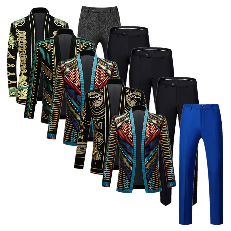 High-grade Brand Men Embroidered Suit 2-Piece, Luxury Wedding Party Blazers Jacket and Trousers. European Size XS-3XL
High-grade Brand Men Embroidered Suit 2-Piece, Luxury Wedding Party Blazers Jacket and Trousers. European Size XS-3XL