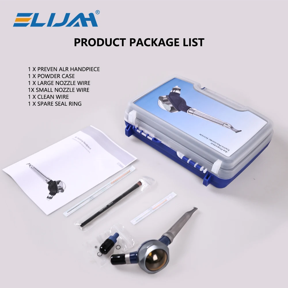 ELIJAH Dental Operates Silently 360°Rotation Suitable 2/4Hole Air Powered Tooth Polishing System for Tooth Restoration Cleaning
ELIJAH Dental Operates Silently 360°Rotation Suitable 2/4Hole Air Powered Tooth Polishing System for Tooth Restoration Cleaning