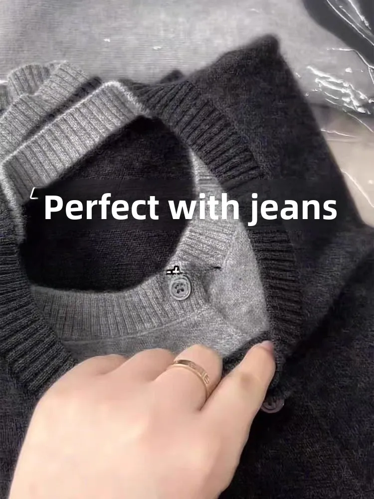 Gray System Layered Knitted Cardigan Sweater Women's Autumn Winter Inner Match High Sense Top Spring Season Fashionable Vinta...
Gray System Layered Knitted Cardigan Sweater Women's Autumn Winter Inner Match High Sense Top Spring Season Fashionable Vinta...