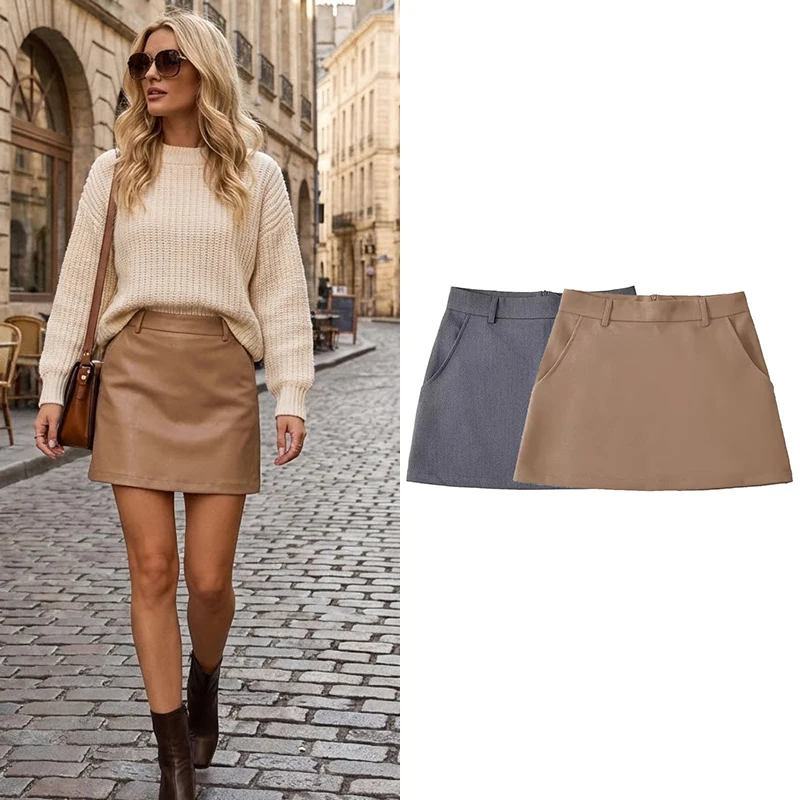 Summer New Women Fashion Solid Back Zipper A-Line Mini Skirt Vintage High Waist Female Chic Skirts
Summer New Women Fashion Solid Back Zipper A-Line Mini Skirt Vintage High Waist Female Chic Skirts