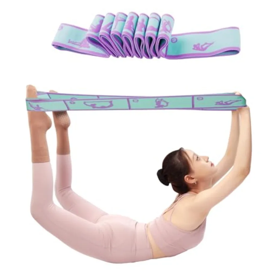 9 Loops Elastic Yoga Strap - Adjustable Stretching Band for Physical Therapy, Dance, Pilates and Gymnastics, Multi-Loop Exercis
9 Loops Elastic Yoga Strap - Adjustable Stretching Band for Physical Therapy, Dance, Pilates and Gymnastics, Multi-Loop Exercis