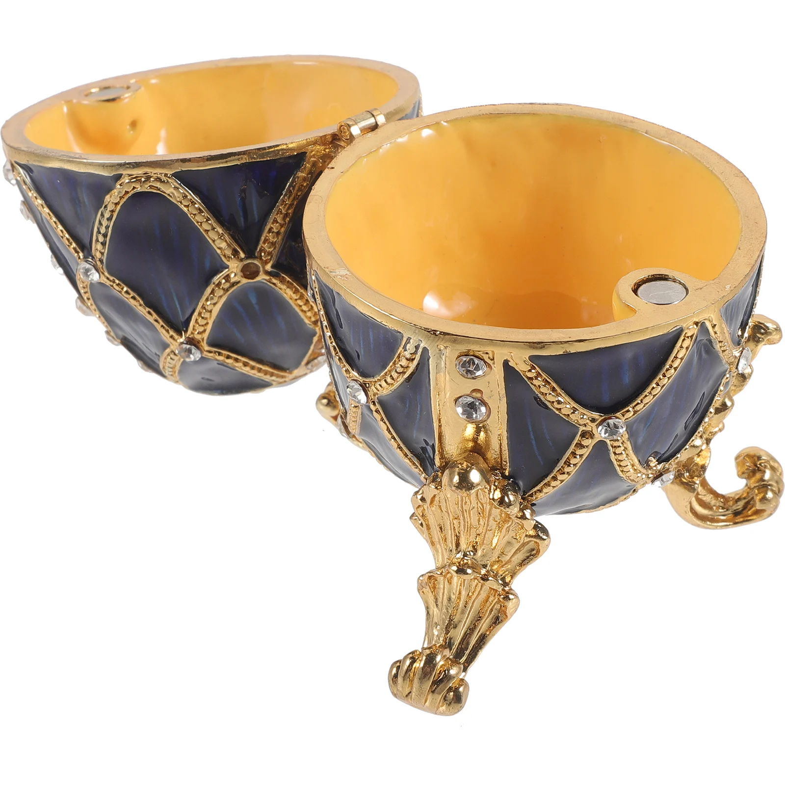 Gold Plated Diamond Set Easter Egg Jewelry Container Creative Organizer Premium Material Storage Box For Necklace
Gold Plated Diamond Set Easter Egg Jewelry Container Creative Organizer Premium Material Storage Box For Necklace