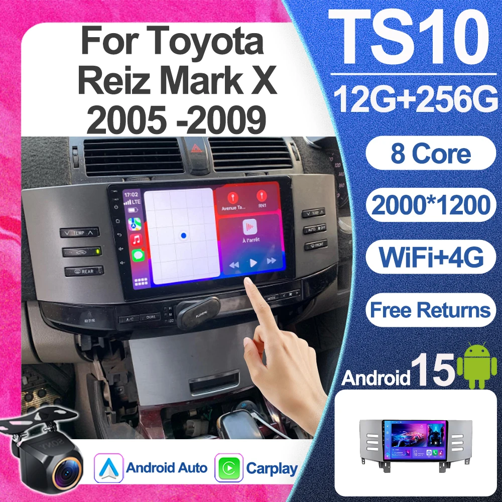 For Toyota Reiz Mark X 2005 -2009 Android Multimedia Video Player Car Navigation Stereo GPS Autoraido Head Unit WIFI 5G RDS DSP
For Toyota Reiz Mark X 2005 -2009 Android Multimedia Video Player Car Navigation Stereo GPS Autoraido Head Unit WIFI 5G RDS DSP