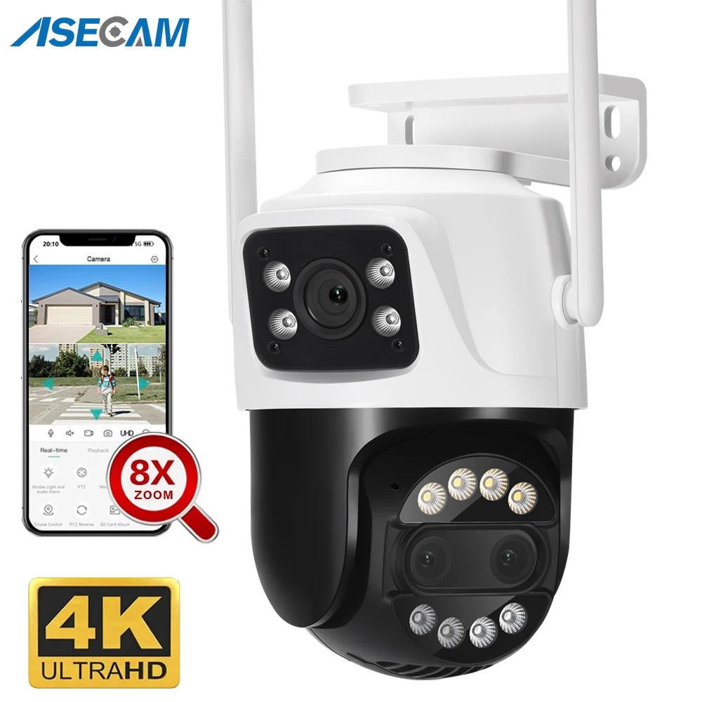 12MP 6K камера видеонаблюдения Wifi 8X Zoom двойной экран Ai обнаружения человека автоматического отслеживания 8MP 4K уличная видеонаблюдение
12MP 6K камера видеонаблюдения Wifi 8X Zoom двойной экран Ai обнаружения человека автоматического отслеживания 8MP 4K уличная видеонаблюдение