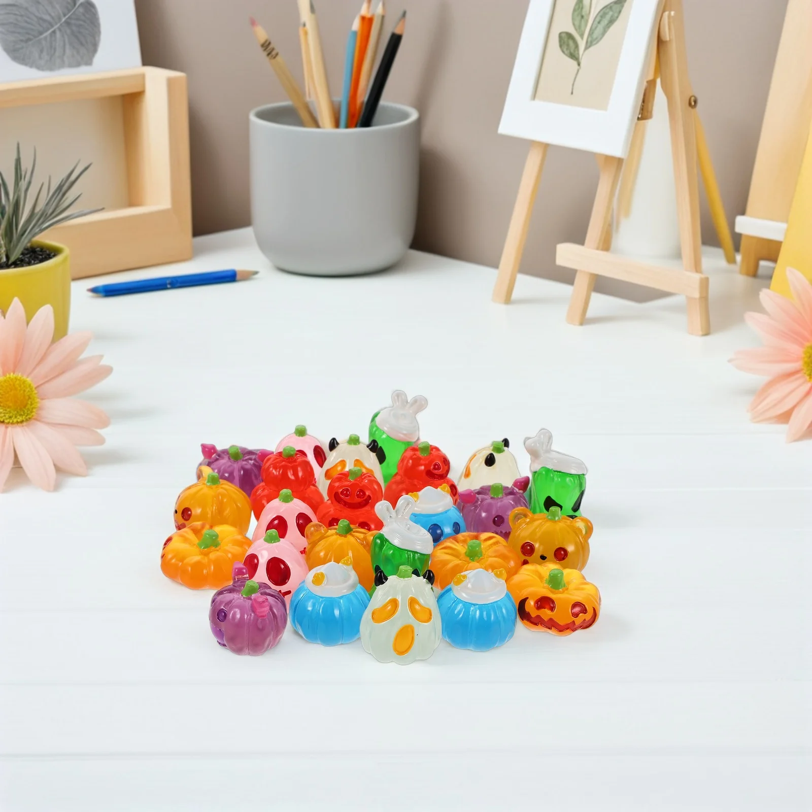 24 Pcs Luminous Pumpkin Decoration Halloween Indoor Decorations Glow The Dark Figurines
24 Pcs Luminous Pumpkin Decoration Halloween Indoor Decorations Glow The Dark Figurines