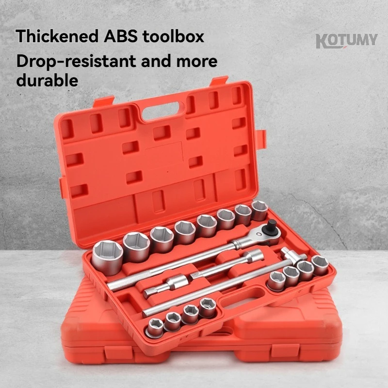 21Pcs 3/4 Inch Heavy Duty Socket Wrench Set 6 Point 12 Point Socket Combination Auto Repair Mechanical Maintenance Tool Box Kit
21Pcs 3/4 Inch Heavy Duty Socket Wrench Set 6 Point 12 Point Socket Combination Auto Repair Mechanical Maintenance Tool Box Kit