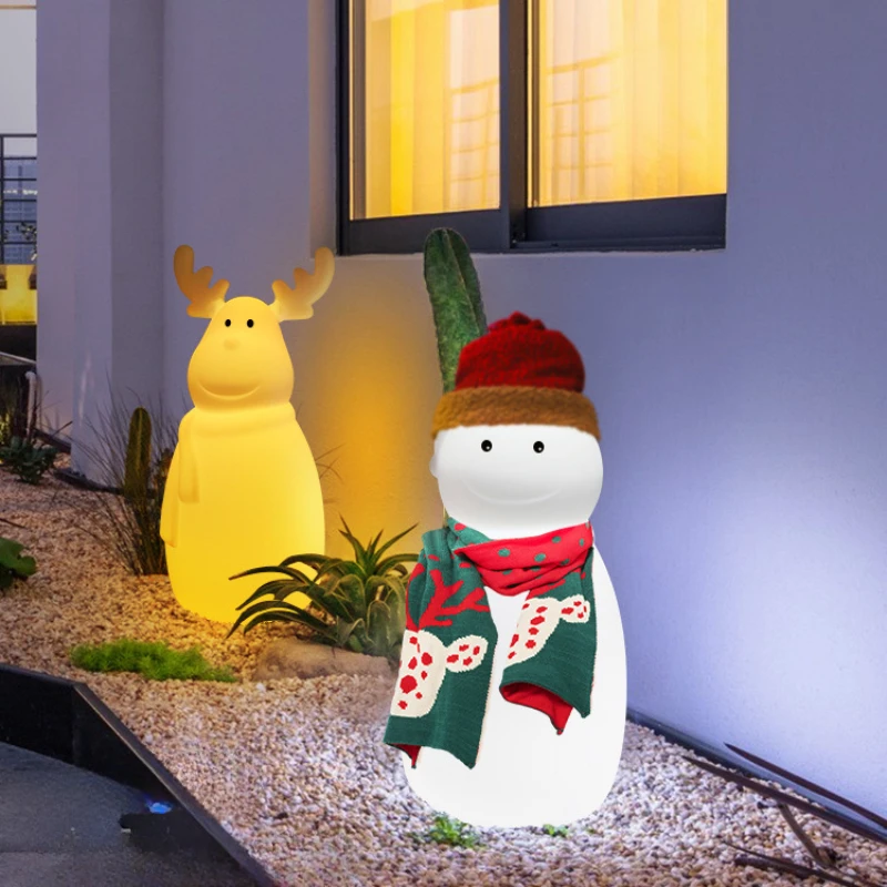 Solar Christmas Powered Luminous Elk Snowman Lights Halloween Floor Outdoor Colorful Decor Courtyard Garden Lawn Landscape Lamps
Solar Christmas Powered Luminous Elk Snowman Lights Halloween Floor Outdoor Colorful Decor Courtyard Garden Lawn Landscape Lamps
