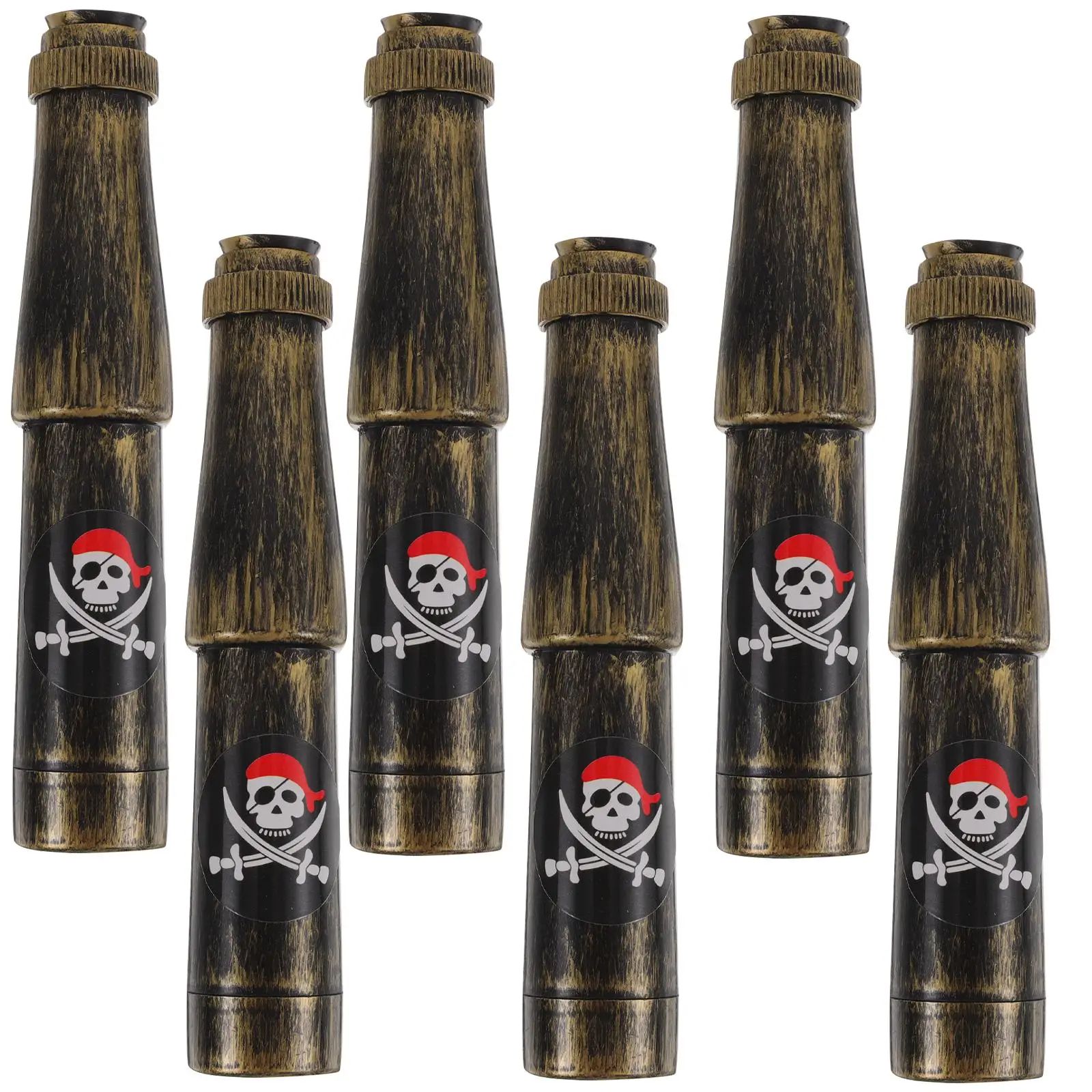 6 Pcs Pirate Telescope Toys Kids Vintage Bronze Decor Plaything Cosplay Props Educational Gift Camping Hiking
6 Pcs Pirate Telescope Toys Kids Vintage Bronze Decor Plaything Cosplay Props Educational Gift Camping Hiking