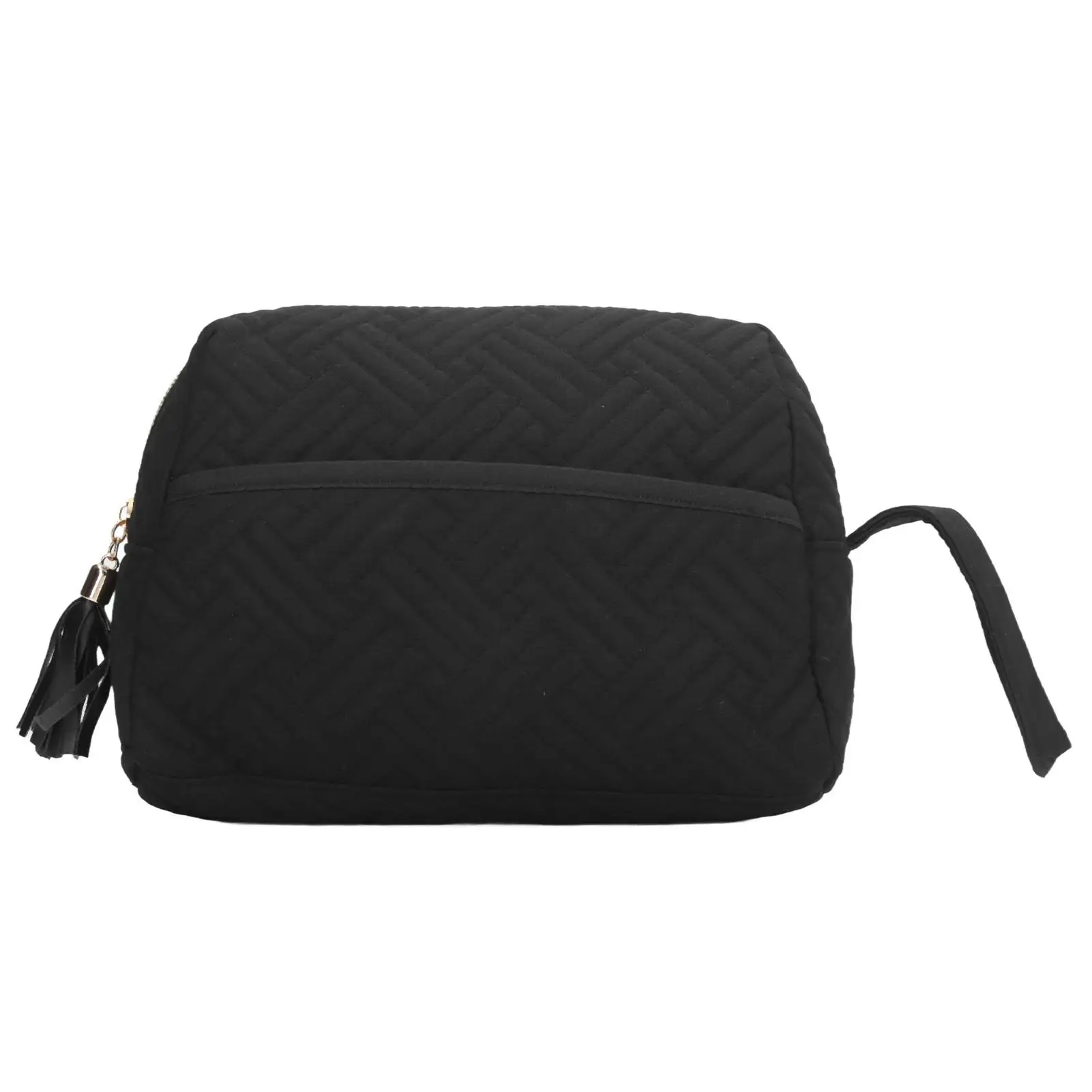 Large Capacity Portable Makeup Bag with Tassel Zipper - Travel Cosmetic Organizer in Polyester & Cotton for Gifts
Large Capacity Portable Makeup Bag with Tassel Zipper - Travel Cosmetic Organizer in Polyester & Cotton for Gifts