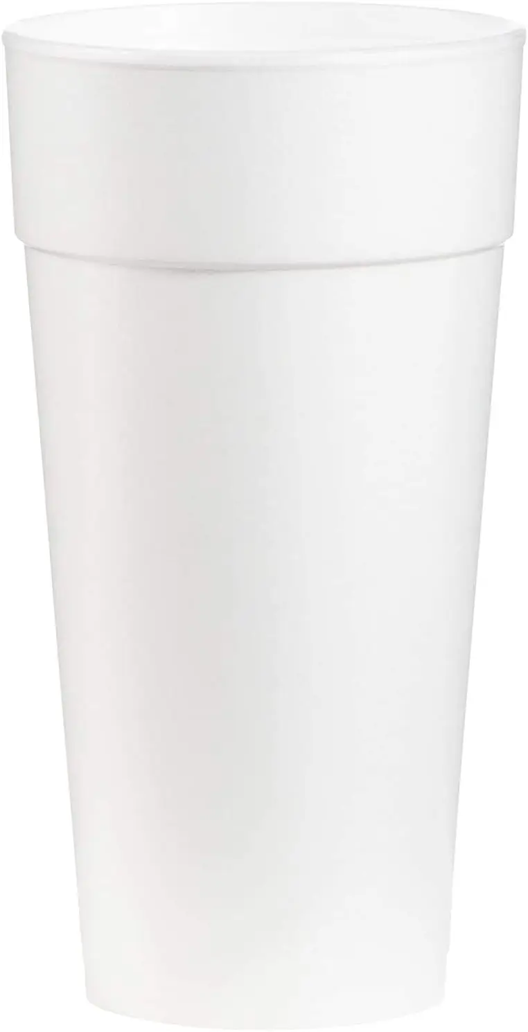 24 Oz Foam Cups With Lids, Insulated Foam Disposable White Coffee Cup With Cover Lid, Pack of 40 Sets For Hot or Cold Dr
24 Oz Foam Cups With Lids, Insulated Foam Disposable White Coffee Cup With Cover Lid, Pack of 40 Sets For Hot or Cold Dr