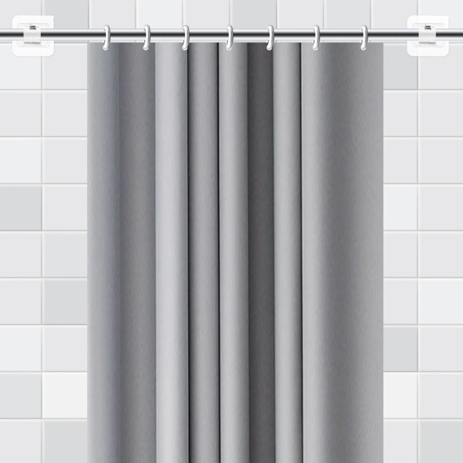 10 pcs Curtain Rod Holder Bracket ABS Plastic Strong Adhesive Reusable No Drill Self Stick Shower Pole Closet Wall Mount Fixing
10 pcs Curtain Rod Holder Bracket ABS Plastic Strong Adhesive Reusable No Drill Self Stick Shower Pole Closet Wall Mount Fixing