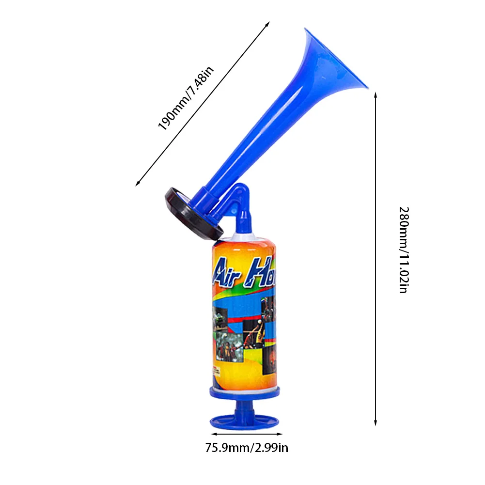 Handheld Air Horn with Loud Voice Soccer Air Cheering Horn Portable Air Pump Horn for Boating Sports Events Birthday Parties
Handheld Air Horn with Loud Voice Soccer Air Cheering Horn Portable Air Pump Horn for Boating Sports Events Birthday Parties