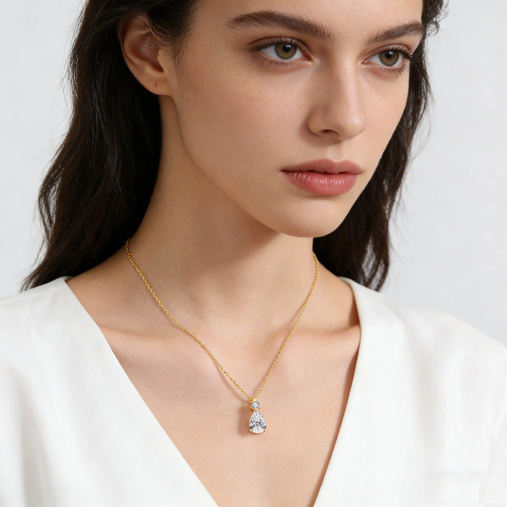 Колье Szjinao из 100% настоящего золота 14 карат с муассанитом в форме капли, 3 карата, 7*11 мм, свадебное золотое украшение для женщин
Колье Szjinao из 100% настоящего золота 14 карат с муассанитом в форме капли, 3 карата, 7*11 мм, свадебное золотое украшение для женщин