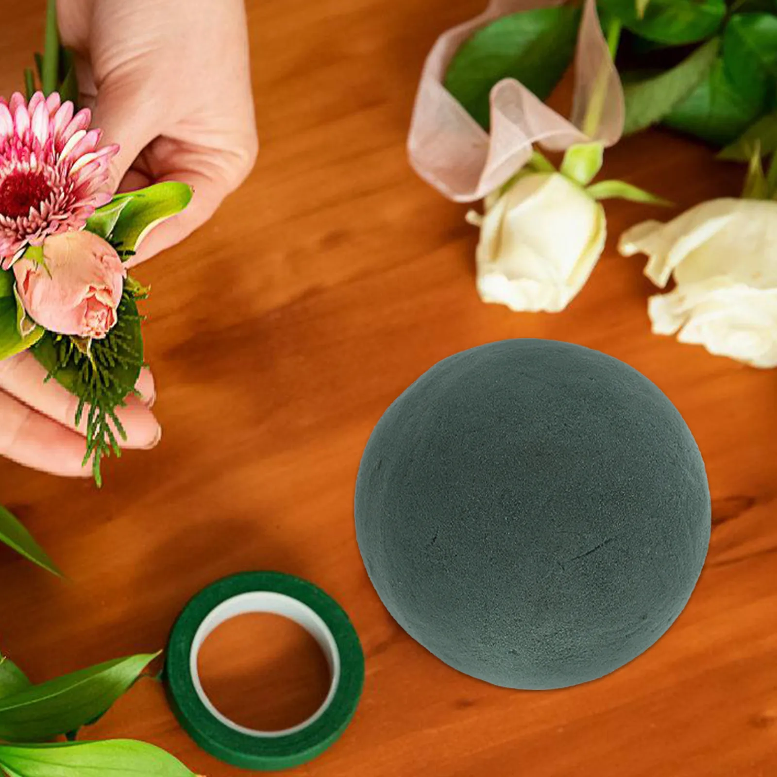 Набор из 8 шаров из флористической пены (9 см) для сухих и живых цветов, для свадебного декора, DIY-букетов и флористических композиций
Набор из 8 шаров из флористической пены (9 см) для сухих и живых цветов, для свадебного декора, DIY-букетов и флористических композиций