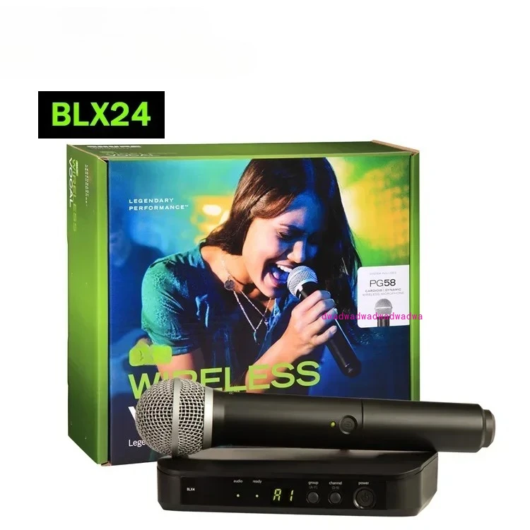 BLX24 BETA58 Беспроводная микрофонная система для караоке 2-канальный беспроводной ручной металлический микрофон UHF для голоса живого вокала
BLX24 BETA58 Беспроводная микрофонная система для караоке 2-канальный беспроводной ручной металлический микрофон UHF для голоса живого вокала