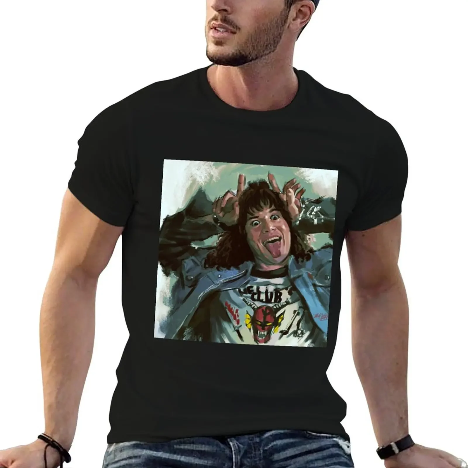 Eddie T-Shirt vintage t shirts vintage anime t shirts Funny t-shirt plain black t shirts men
Eddie T-Shirt vintage t shirts vintage anime t shirts Funny t-shirt plain black t shirts men