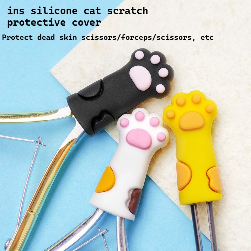 5Pcs Nail Cat Paw Silicone Head Cover with Cuticle Scissors Tweezers and Protective Case Cartoon-Style Shock-Absorbing Hat Tool
5Pcs Nail Cat Paw Silicone Head Cover with Cuticle Scissors Tweezers and Protective Case Cartoon-Style Shock-Absorbing Hat Tool