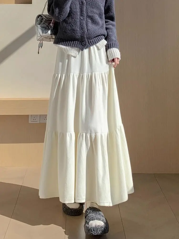 Юбка с завышенной талией для похудения, многослойная на осень и зиму, плиссированная длинная юбка средней длины на осень и зиму
Юбка с завышенной талией для похудения, многослойная на осень и зиму, плиссированная длинная юбка средней длины на осень и зиму