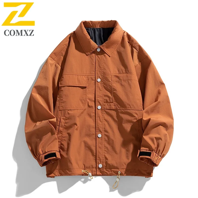 COMXZ Men Jacket Fashion Turndown Collar Outdoor Adventure Lightweight Coat American Fashion Style Windproof Autumn Windbreaker 
COMXZ Men Jacket Fashion Turndown Collar Outdoor Adventure Lightweight Coat American Fashion Style Windproof Autumn Windbreaker