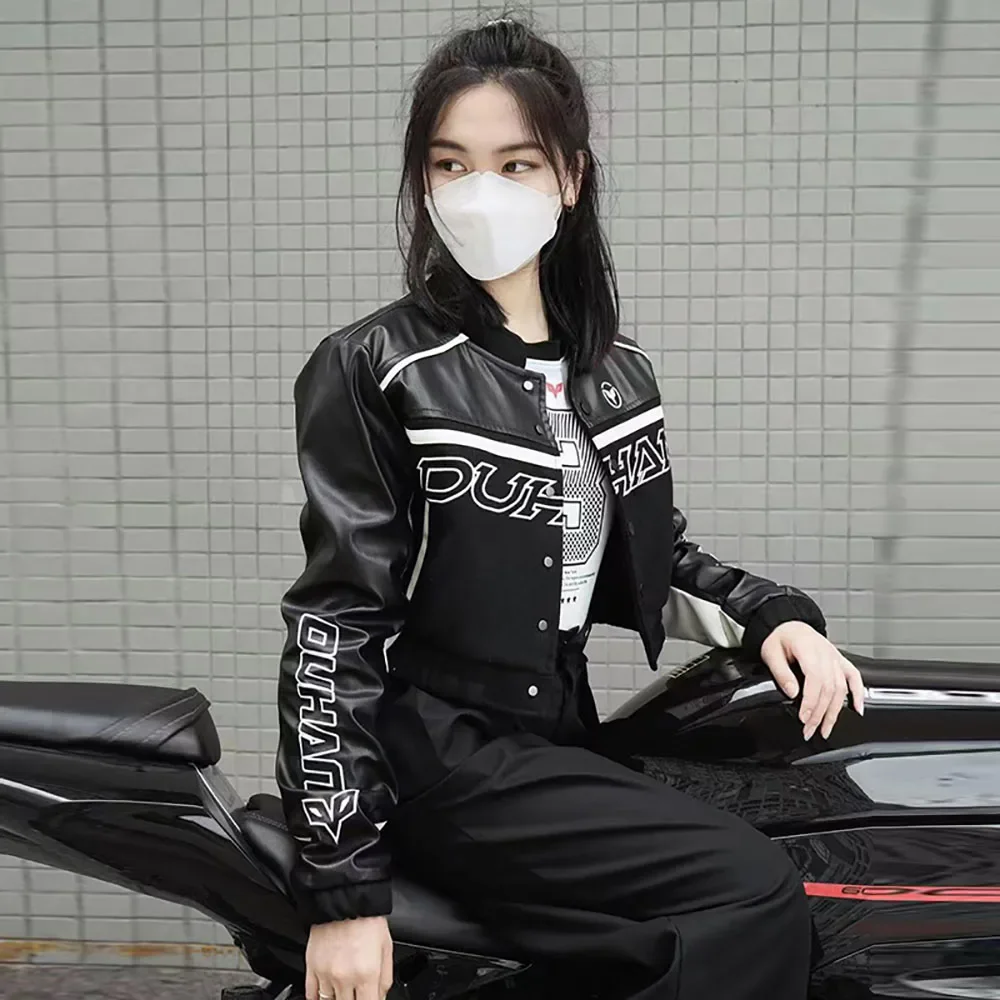 DUHAN Motorcycle Cycling Suit Short Waist Slim Fit Motorcycle Leather Coat Protective And Anti Drop Racing Suit For Women
DUHAN Motorcycle Cycling Suit Short Waist Slim Fit Motorcycle Leather Coat Protective And Anti Drop Racing Suit For Women