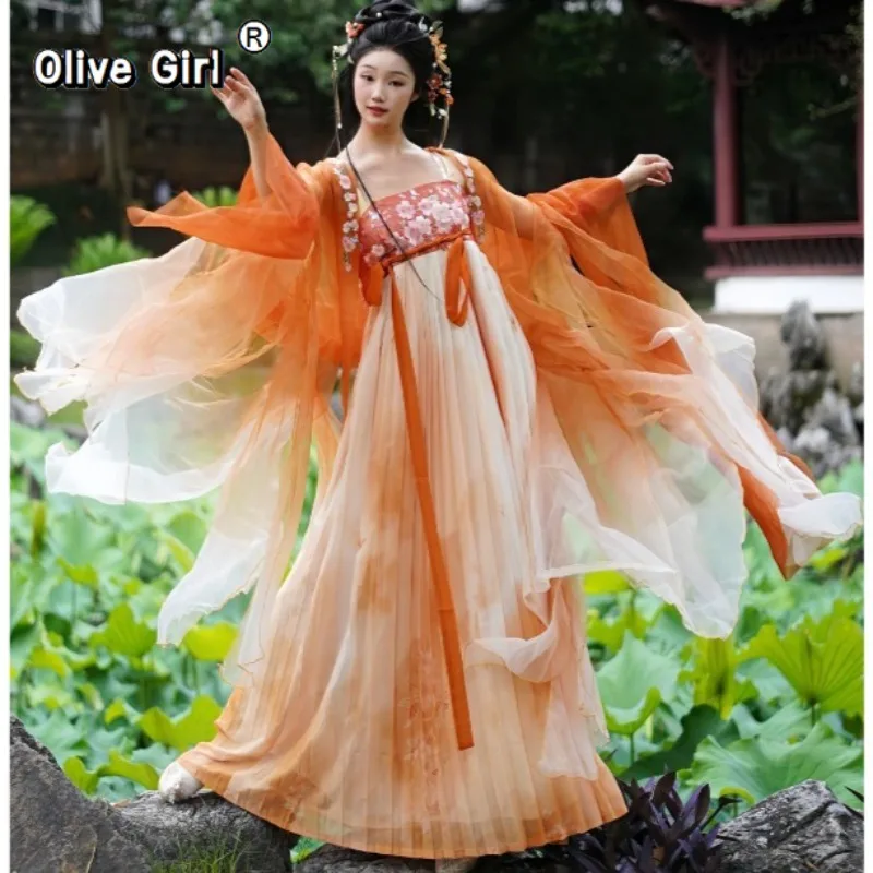 Olivegirl Original Hanfu Dress High-end Embroidered Fairy Spring Summer Women's Clothing Cosplay Traditional Chinese Clothing
Olivegirl Original Hanfu Dress High-end Embroidered Fairy Spring Summer Women's Clothing Cosplay Traditional Chinese Clothing