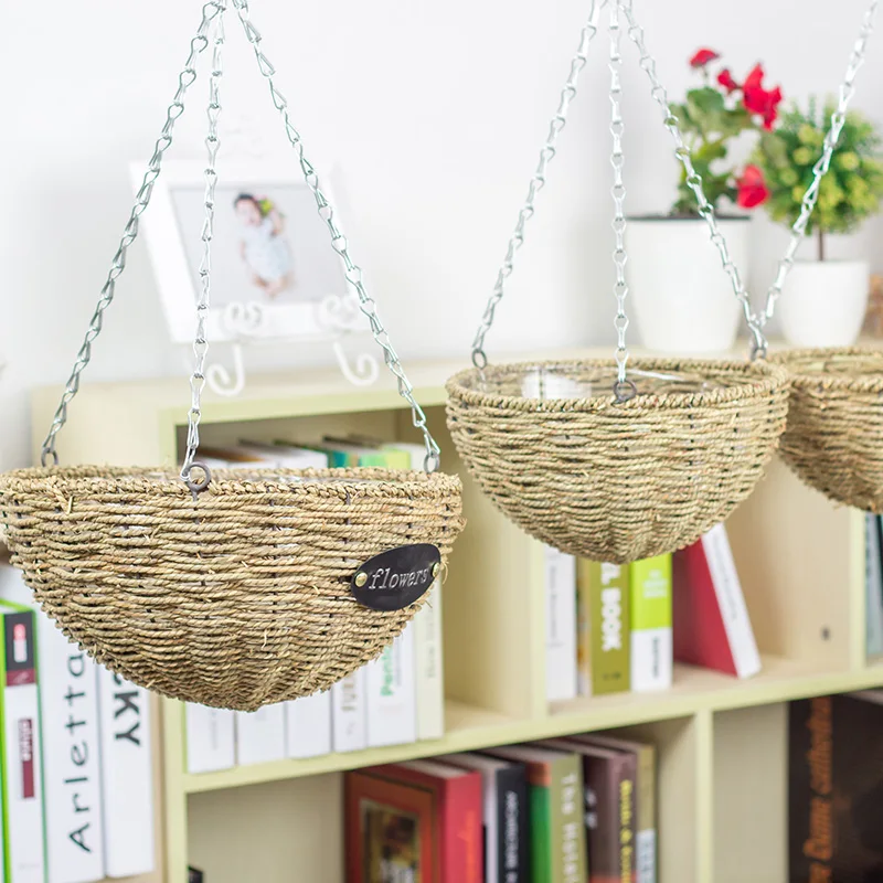 Hanging basket, flower pot, rattan weaving, straw weaving, flower pot, flower basket, hanging hook, wall hanging, flower pot, gr
Hanging basket, flower pot, rattan weaving, straw weaving, flower pot, flower basket, hanging hook, wall hanging, flower pot, gr