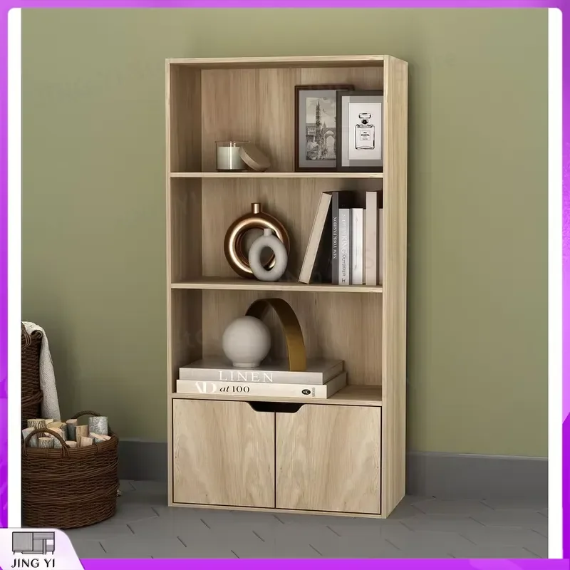 4 Tier Wide Wooden Bookcase Cabinet with 2 Doors Storage Shelving Display Shelf Oak Finish Office Home Study Room Lab
4 Tier Wide Wooden Bookcase Cabinet with 2 Doors Storage Shelving Display Shelf Oak Finish Office Home Study Room Lab