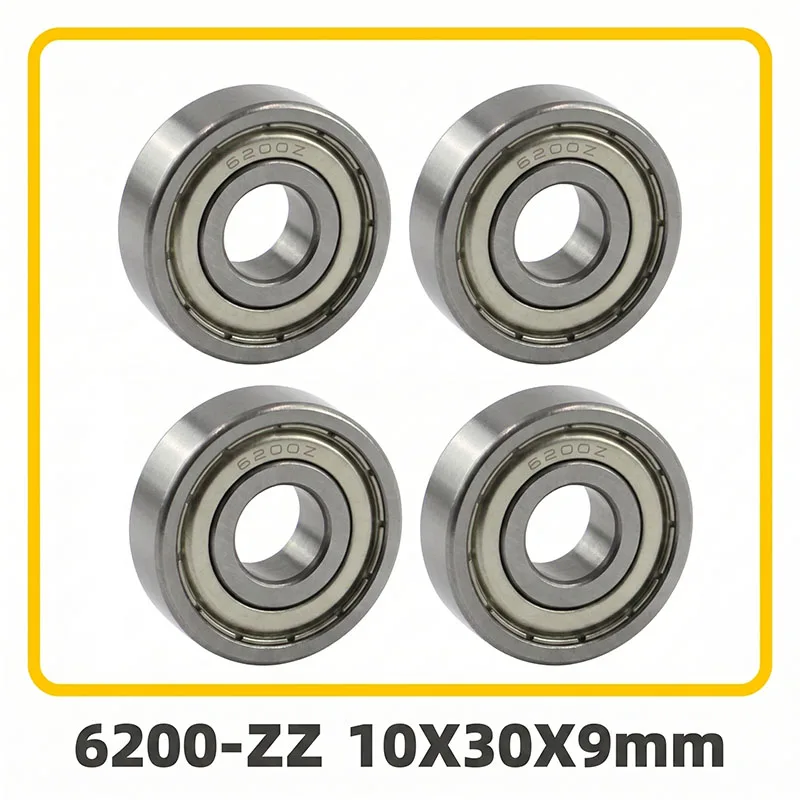 BREVOL 4PCS 6200ZZ Deep Groove Ball Bearings Double Shielded High Speed Low Noise Precision Bearings for Motor Skateboard
BREVOL 4PCS 6200ZZ Deep Groove Ball Bearings Double Shielded High Speed Low Noise Precision Bearings for Motor Skateboard