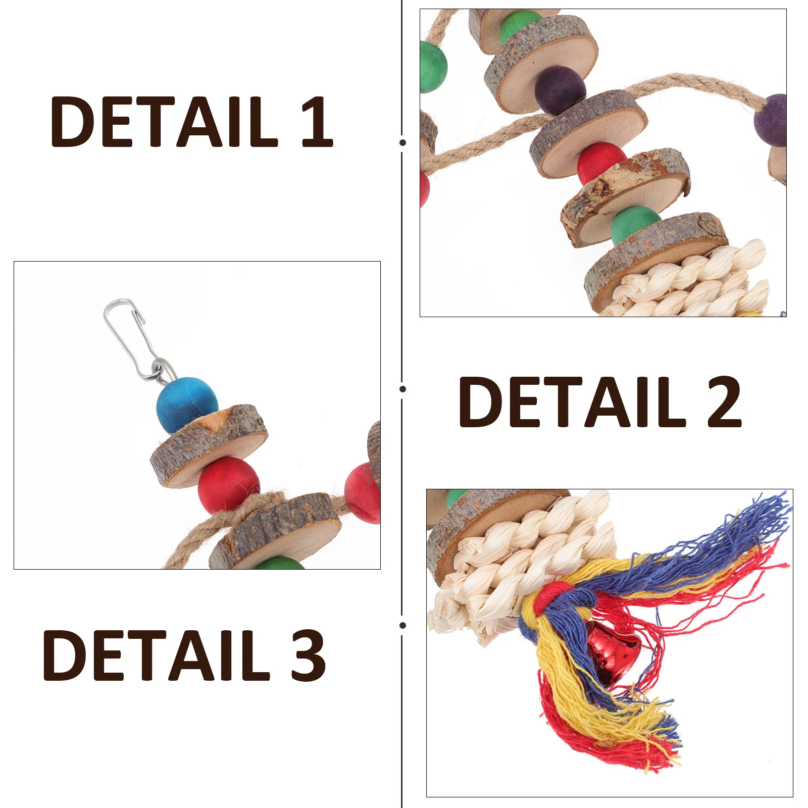 2 pcs Parrot Biting Toy Colored Beads Chew Hanging Bird Plaything Safe Pet Cockatiel Toys Bird Cage Accessories
2 pcs Parrot Biting Toy Colored Beads Chew Hanging Bird Plaything Safe Pet Cockatiel Toys Bird Cage Accessories