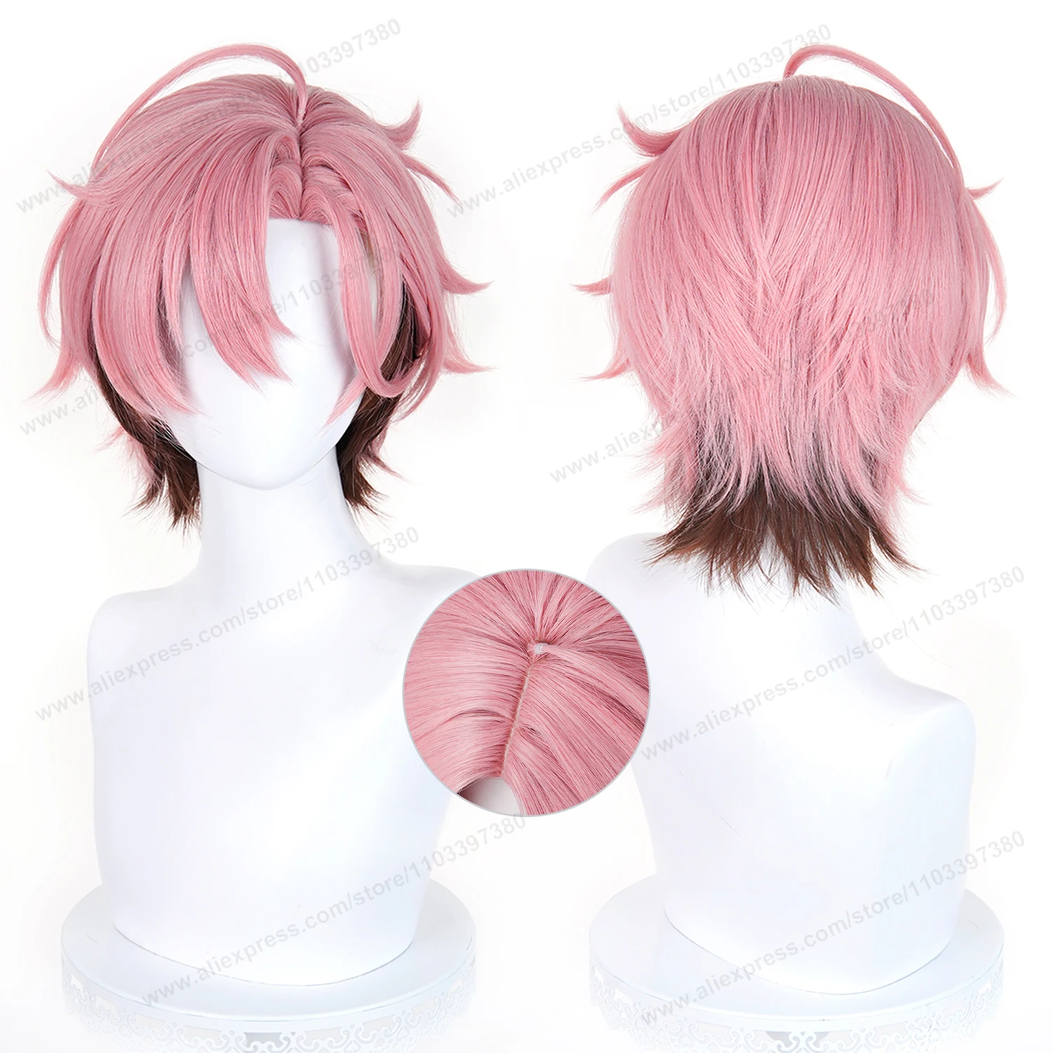 ES Kuon Mashu Cosplay Wig 30cm Short Pink Brown Man Hair Anime Cosplay Wig Halloween Heat Resistant Synthetic Wigs
ES Kuon Mashu Cosplay Wig 30cm Short Pink Brown Man Hair Anime Cosplay Wig Halloween Heat Resistant Synthetic Wigs