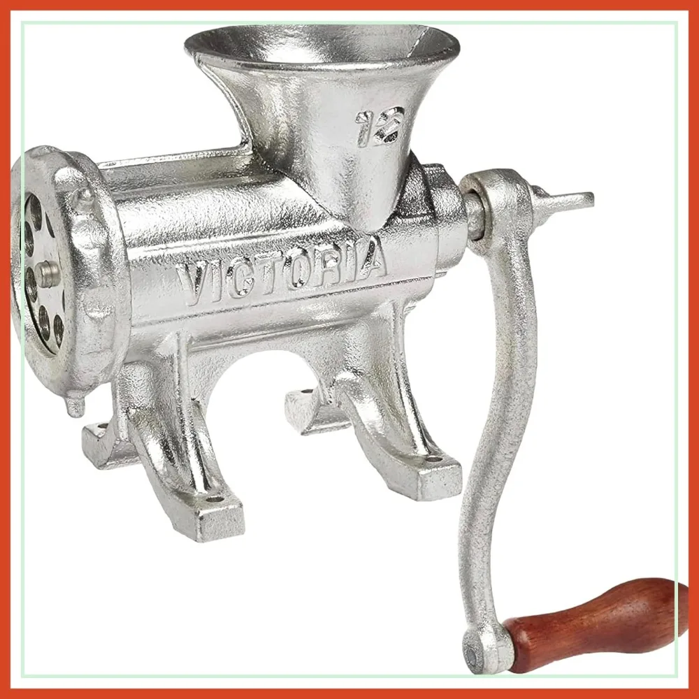 Cast Iron Manual Meat Grinder, Table Clamp, #12, 3 Sausage Tubes, 2 Plates, Heavy Duty
Cast Iron Manual Meat Grinder, Table Clamp, #12, 3 Sausage Tubes, 2 Plates, Heavy Duty