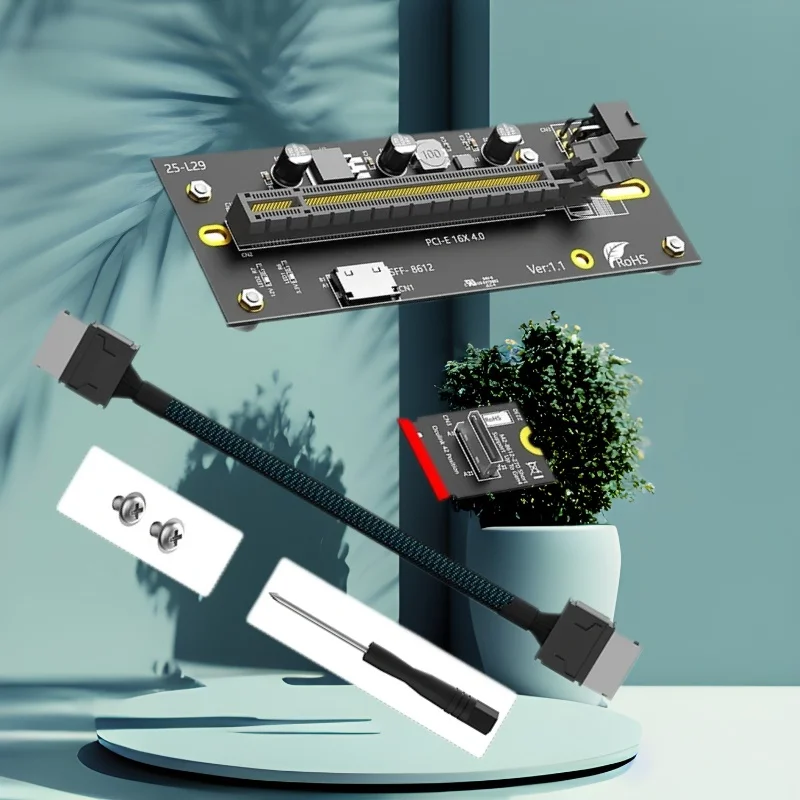 Адаптер M Key to PCI-E 16X 6-контактный блок питания с магнитной прокладкой 2230 NVME M Key to PCIE 4.0 X16 Slot Riser Card для видеокарты
Адаптер M Key to PCI-E 16X 6-контактный блок питания с магнитной прокладкой 2230 NVME M Key to PCIE 4.0 X16 Slot Riser Card для видеокарты